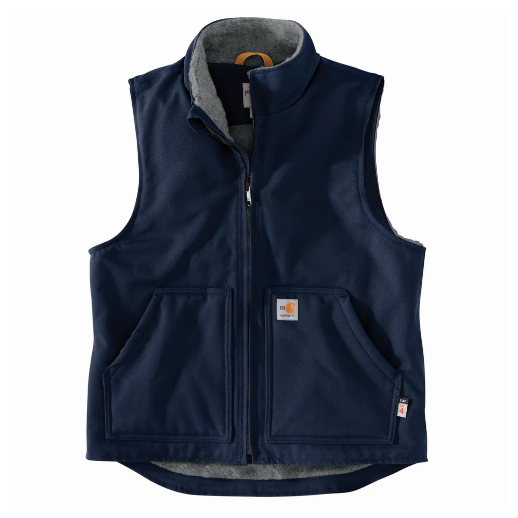 Carhartt FR Duck Sherpa Lined Vest - Navy from Columbia Safety